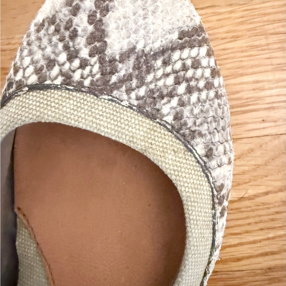 Bacio 61 Snakeskin Print Ballet Flats - Picture 8 of 12
